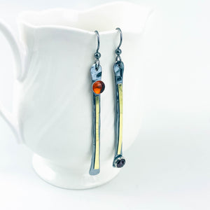 Gunmetal Gold Wabi Sabi Earrings