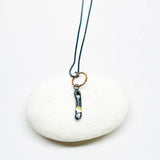 Recycled Sterling Pendant Nugget Necklace