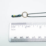 Recycled Sterling Pendant Nugget Necklace