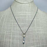 Recycled Sterling Pendant Nugget Necklace