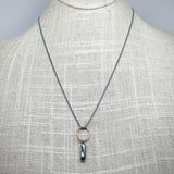 Recycled Sterling Pendant Nugget Necklace