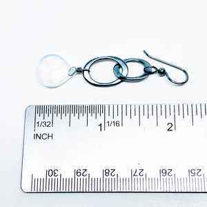 Sterling Silver Opalite Link Earrings