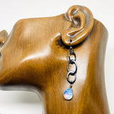 Sterling Silver Opalite Link Earrings