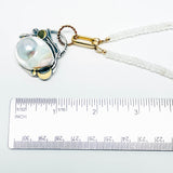 Sterling Silver Blister Pearl Jewelry Necklace