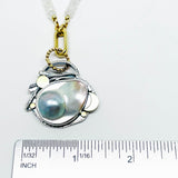 Sterling Silver Blister Pearl Jewelry Necklace
