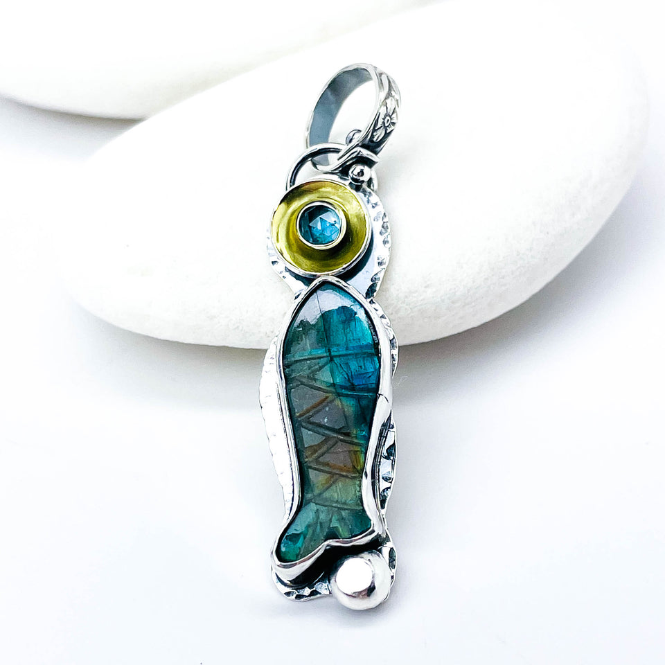 Labradorite Fish Pendants | Stillness Talisman