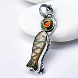Labradorite Fish Pendants | Stillness Talisman