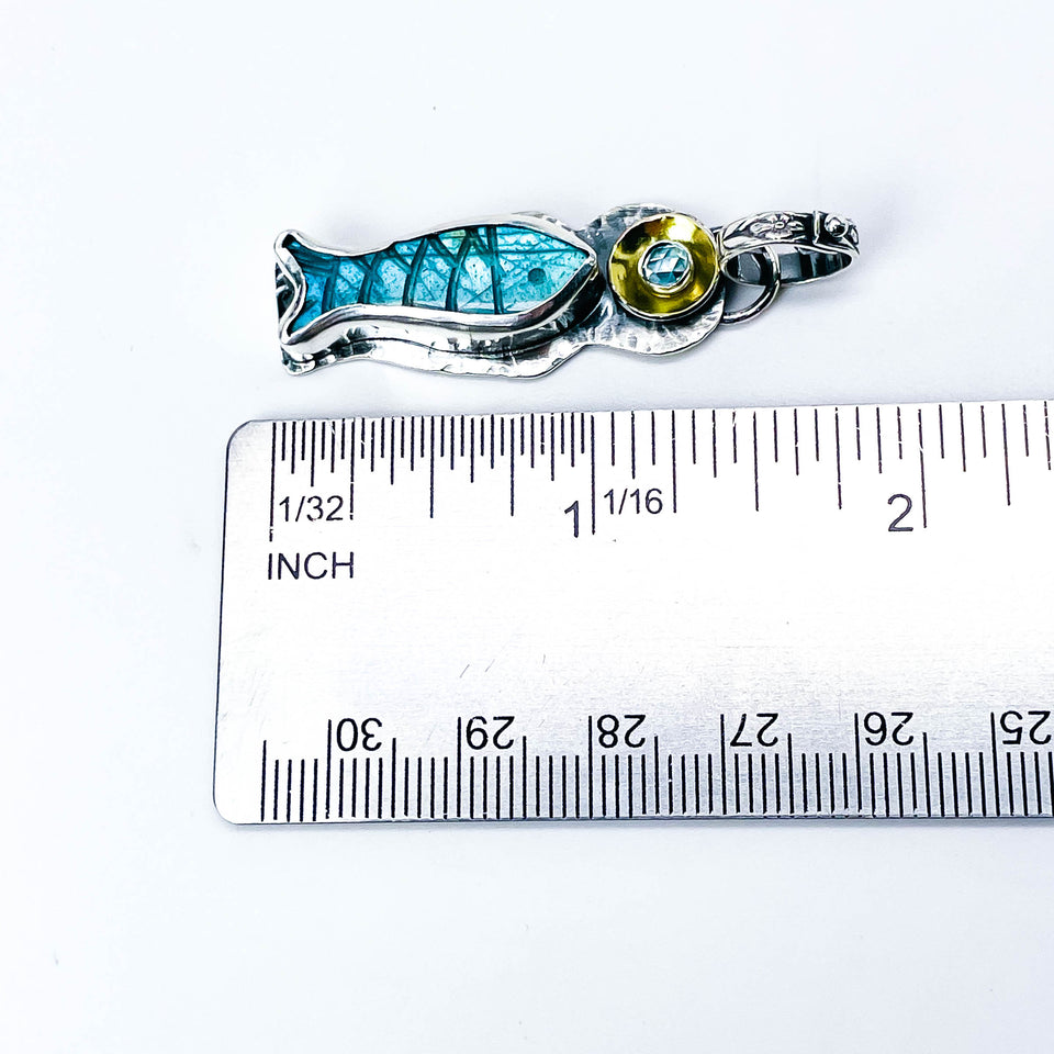 Labradorite Fish Pendants | Stillness Talisman