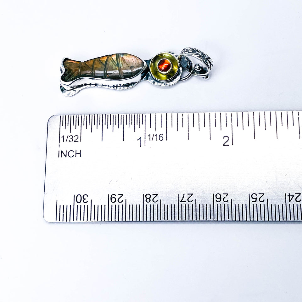 Labradorite Fish Pendants | Stillness Talisman