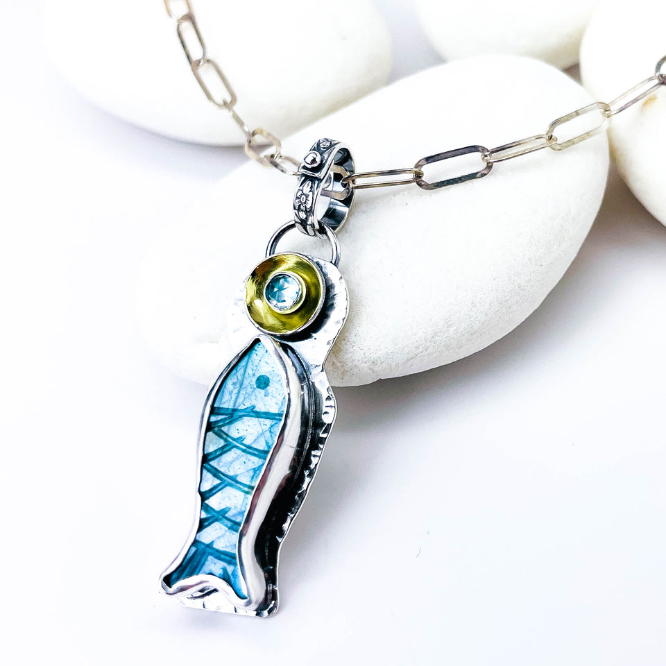 Labradorite Fish Pendants | Stillness Talisman