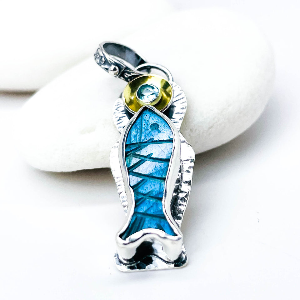 Labradorite Fish Pendants | Stillness Talisman