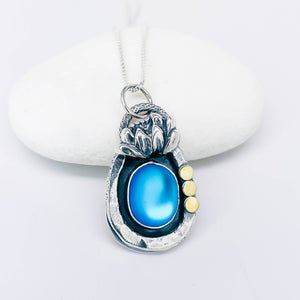 Aurora Crystal Lotus Necklace - Enlightement Talisman