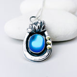 Aurora Crystal Lotus Necklace - Enlightement Talisman