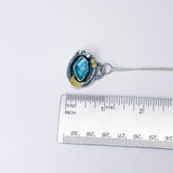 Sterling Silver Sea Glass Pendant Necklace - Ocean's Grace Talisman
