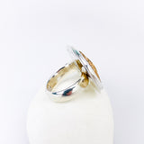 Sterling Silver Bronze Swirl Ring (Adj. Size) Tranquility Talisman