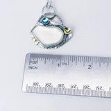 Sterling Silver Sea Glass Pendant Necklace - Communion Talisman