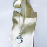 Sterling Silver Sea Glass Pendant Necklace - Communion Talisman