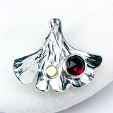 Sterling Silver Ginkgo Pendants | Ginkgo Soul Resilience Talisman