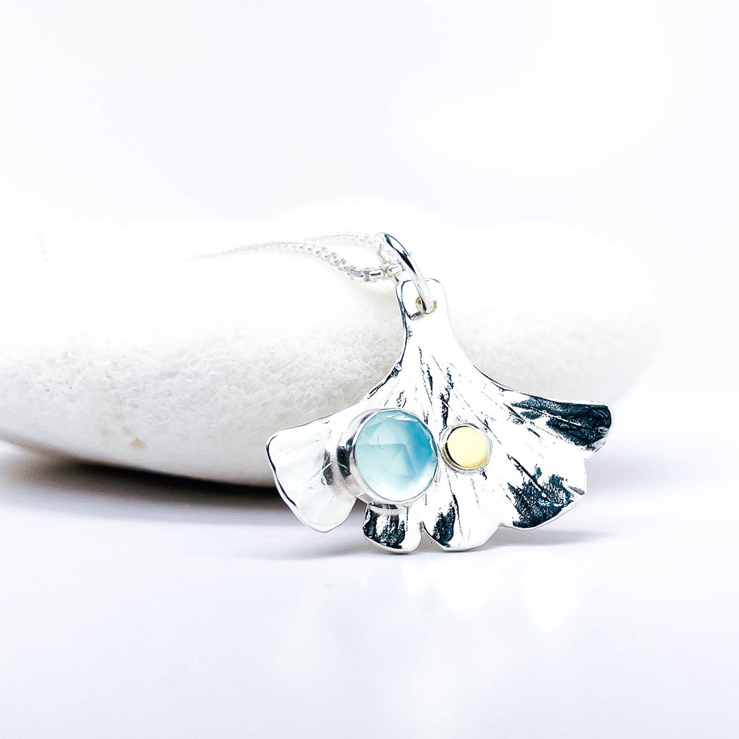 Sterling Silver Ginkgo Pendants | Ginkgo Soul Resilience Talisman