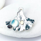 Sterling Silver Ginkgo Pendants | Ginkgo Soul Resilience Talisman