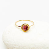 Gold Stackable Rings with Gemstones