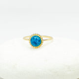 Gold Stackable Rings with Gemstones