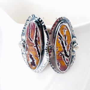 Sterling Silver Jasper Post Earrings