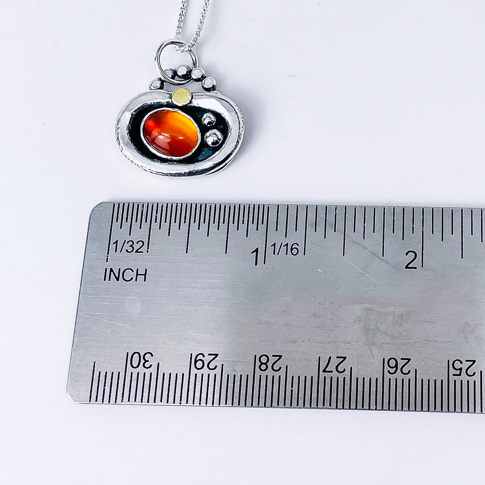 Carnelian Necklace - Tide Lotus Talisman