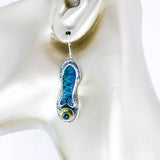 Labradorite Fish Earrings Silver | Stillness Talisman
