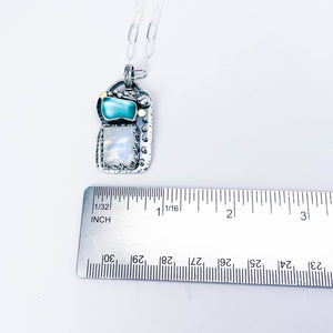 Sterling Silver Sea Glass Pendant Necklace - Touchstone Talisman