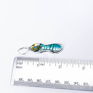 Labradorite Fish Earrings Silver | Stillness Talisman