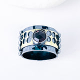 Holy Gold Garnet Ring - Transformation Talisman Size 8.5