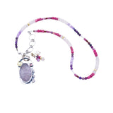 Peace & Love Rainbow Stones Necklace