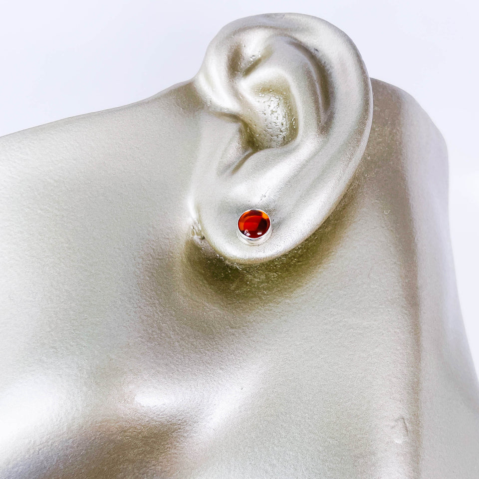 Petite Sterling Silver Stud Earrings With Stones