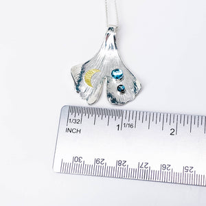 Ginkgo Pendant Necklace - Celestial Grace Talisman