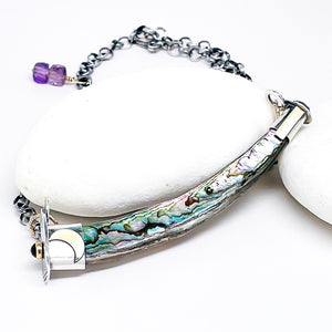 Sterling Silver Abalone Necklace