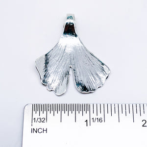 Sterling Silver Ginko Leaf Pendant