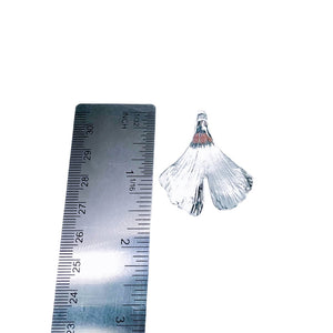 Sterling Silver Ginkgo Pendant | Ginkgo Leaf Pendant