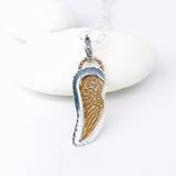 Bronze Angel Wing Pendant – Wing of Light