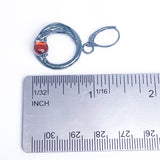 Sterling Silver Amber Nest Earrings - Sunset Haven Nest