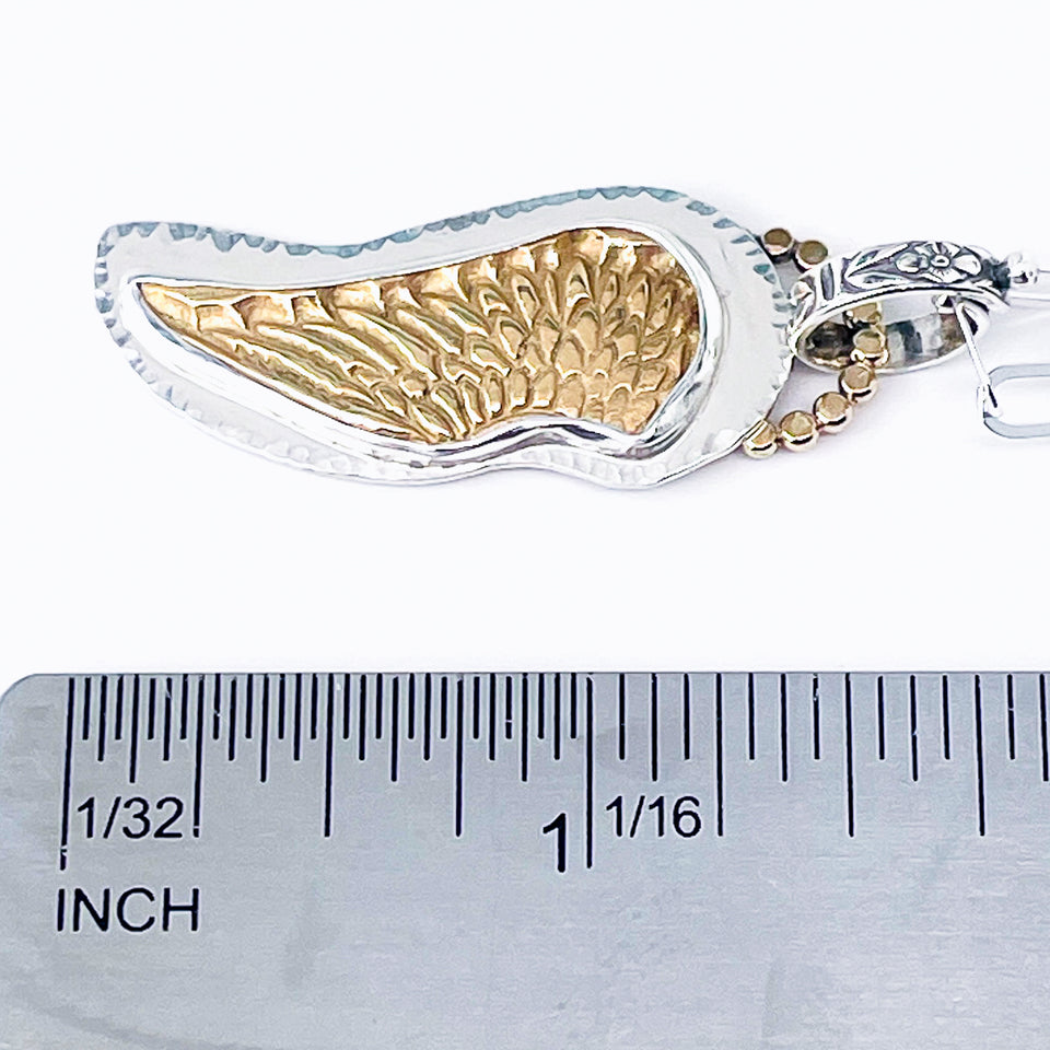 Bronze Angel Wing Pendant – Wing of Light