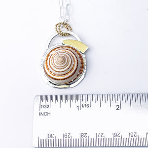 Sterling Silver Sundial Shell Necklace – Tides of Time Talisman