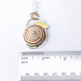 Sterling Silver Sundial Shell Necklace – Tides of Time Talisman