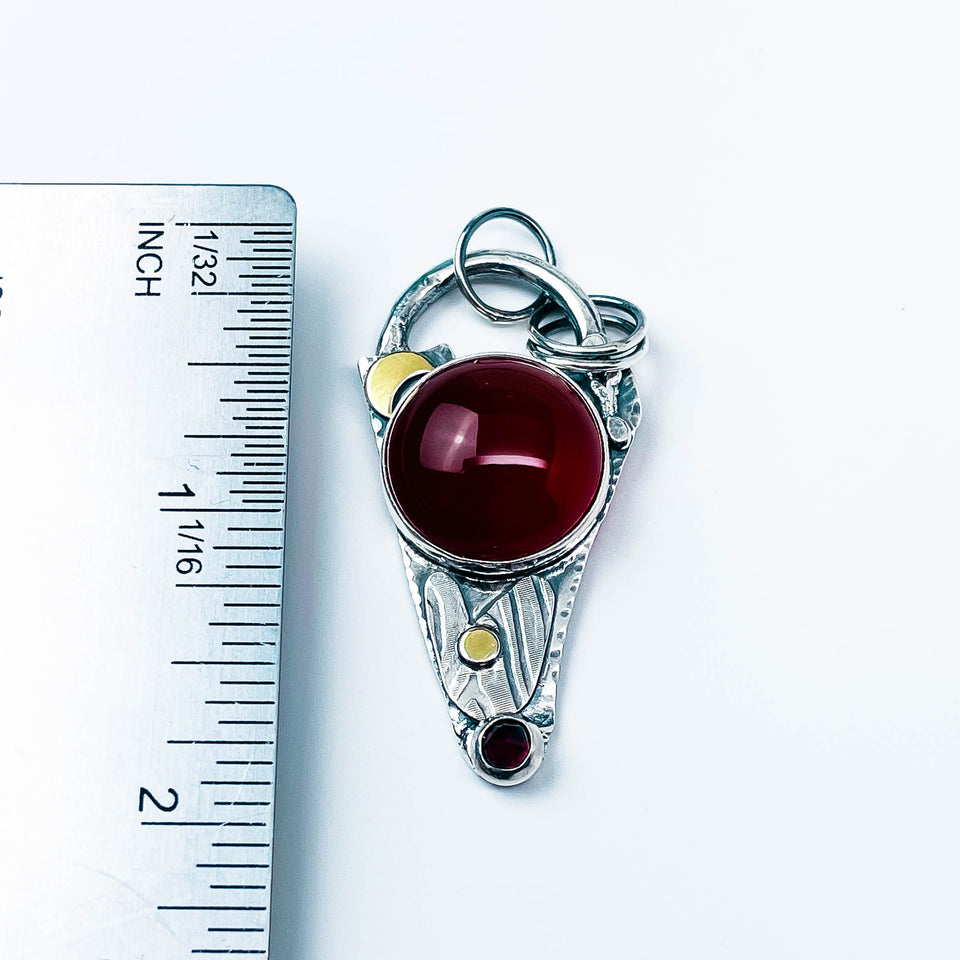 Ember Heart Ignition Talisman Pendant - DawnsArtisanJewelry.com