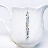 Sterling Silver “Peace” Earring "Words Wisdom Totem Collection"