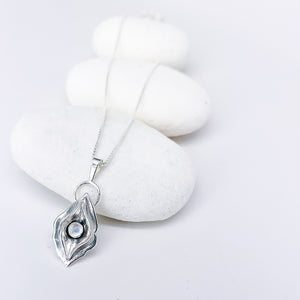 Sterling Silver Divine Feminine Pendant Necklace - DawnsArtisanJewelry.com