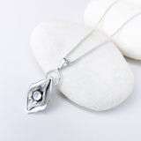 Sterling Silver Divine Feminine Pendant Necklace - DawnsArtisanJewelry.com
