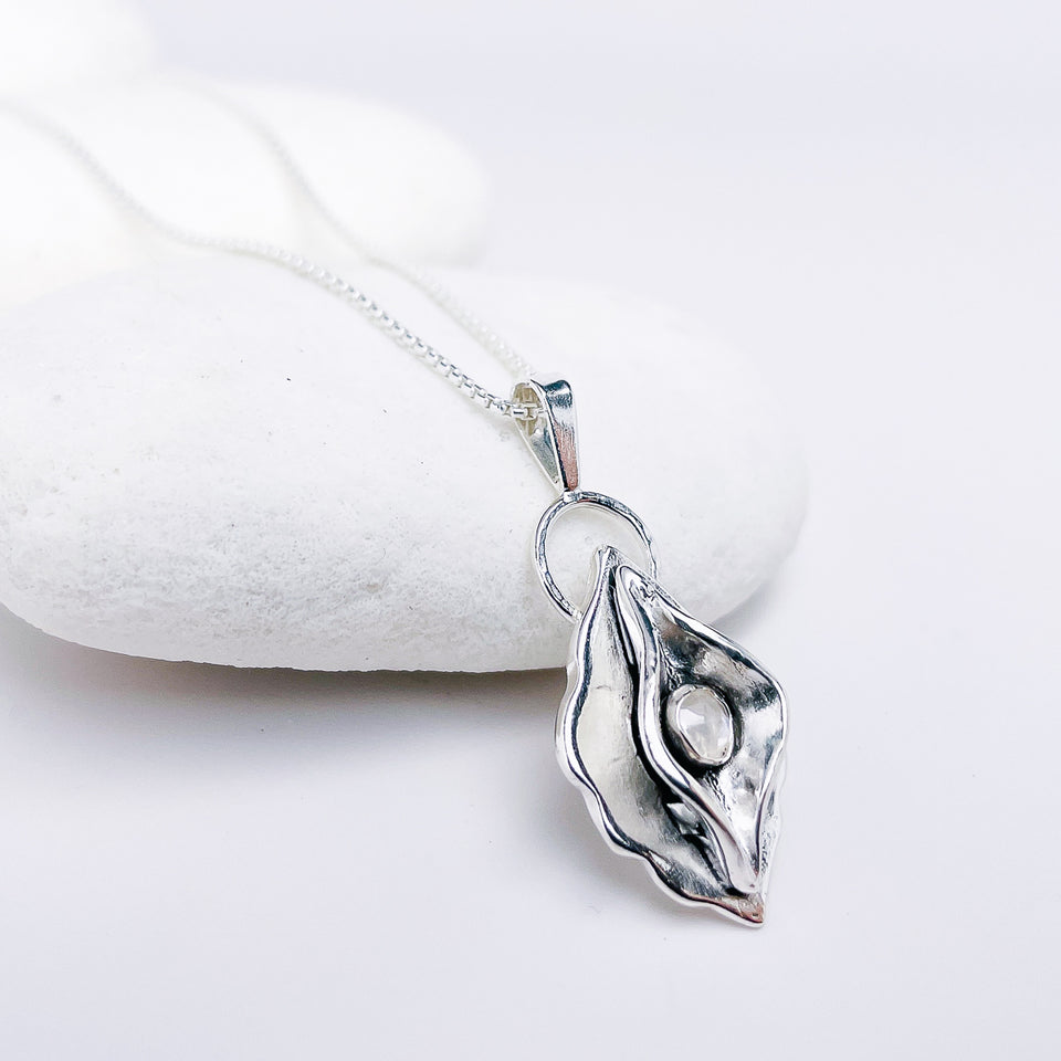Sterling Silver Divine Feminine Pendant Necklace - DawnsArtisanJewelry.com