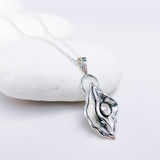 Sterling Silver Divine Feminine Pendant Necklace - DawnsArtisanJewelry.com