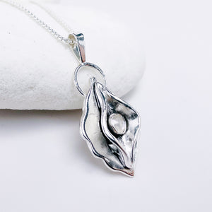 Sterling Silver Divine Feminine Pendant Necklace - DawnsArtisanJewelry.com